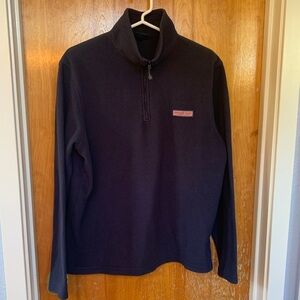 Vineyard Vines navy fleece quarter zip, M, great condition